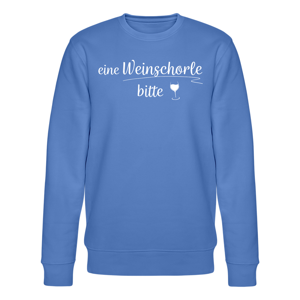 eine Weinschorle bitte - Männer Bio-Sweatshirt - Blau