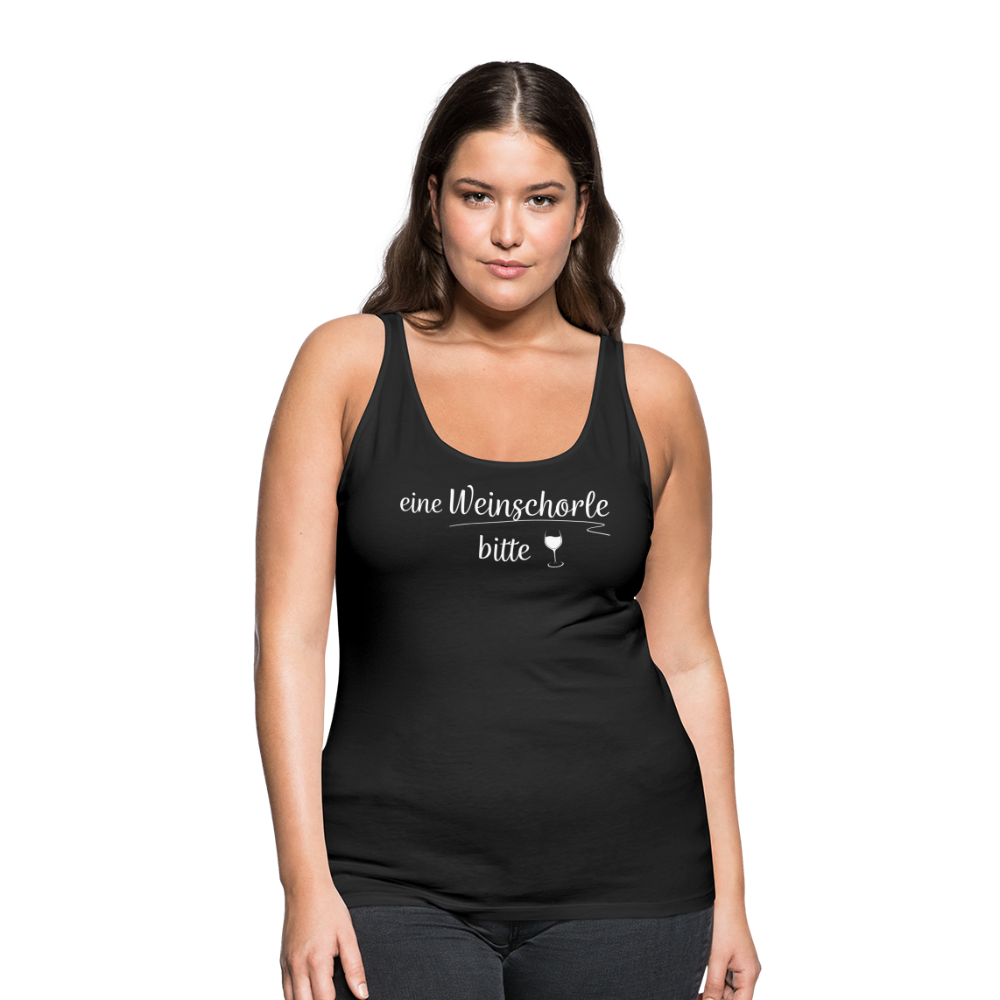 eine Weinschorle bitte - Frauen Tank Top - Schwarz