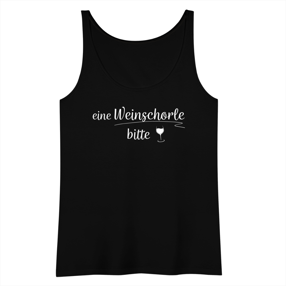 eine Weinschorle bitte - Frauen Tank Top - Schwarz