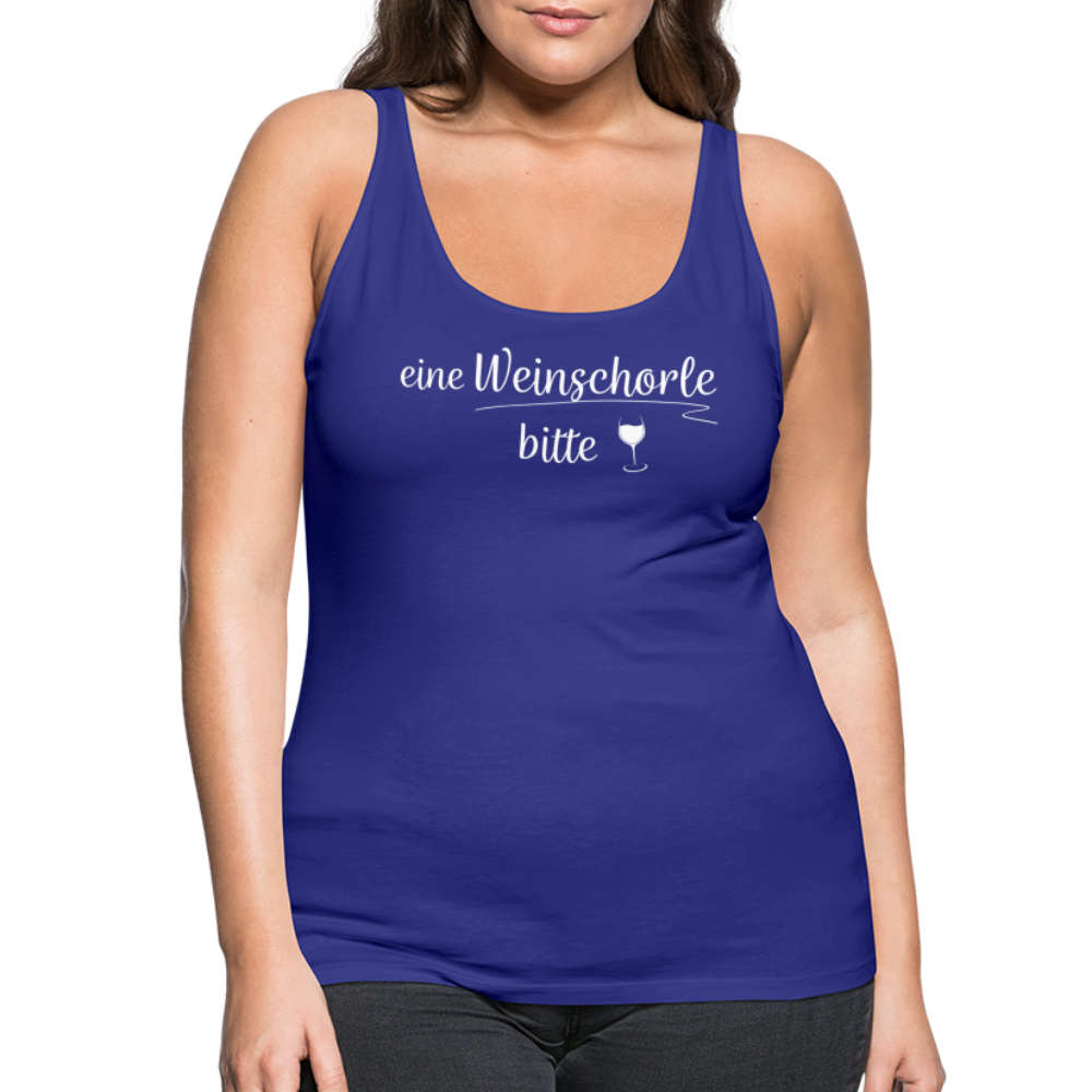 eine Weinschorle bitte - Frauen Tank Top - Königsblau