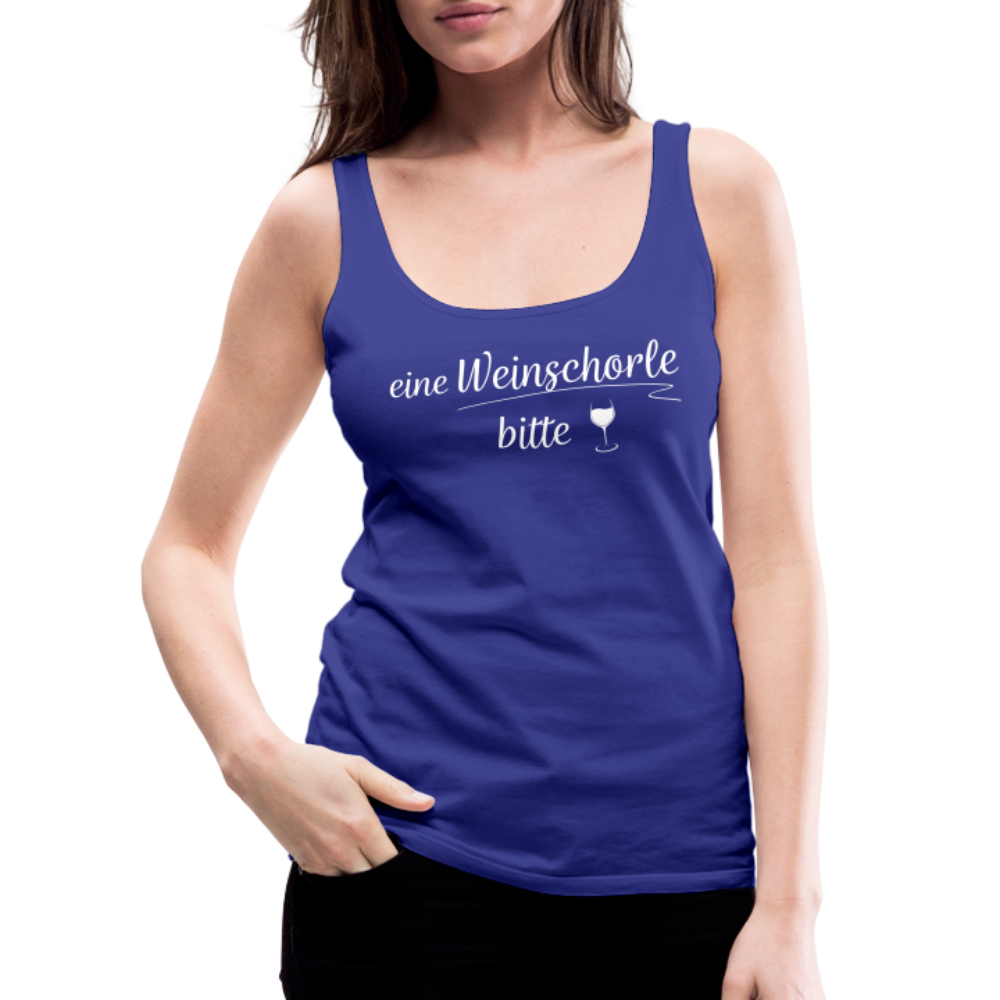 eine Weinschorle bitte - Frauen Tank Top - Königsblau