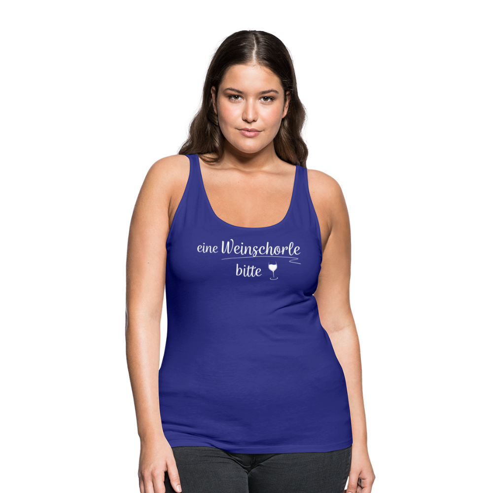 eine Weinschorle bitte - Frauen Tank Top - Königsblau