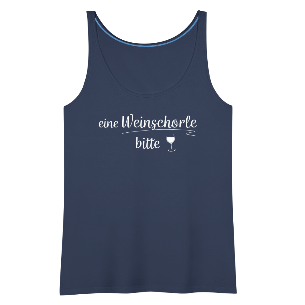 eine Weinschorle bitte - Frauen Tank Top - Navy