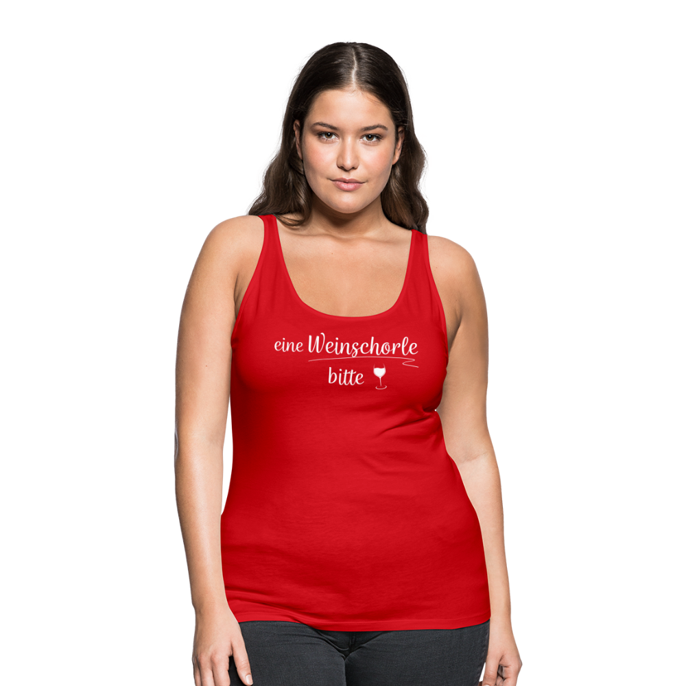 eine Weinschorle bitte - Frauen Tank Top - Rot