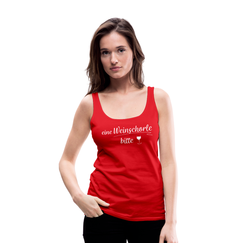 eine Weinschorle bitte - Frauen Tank Top - Rot