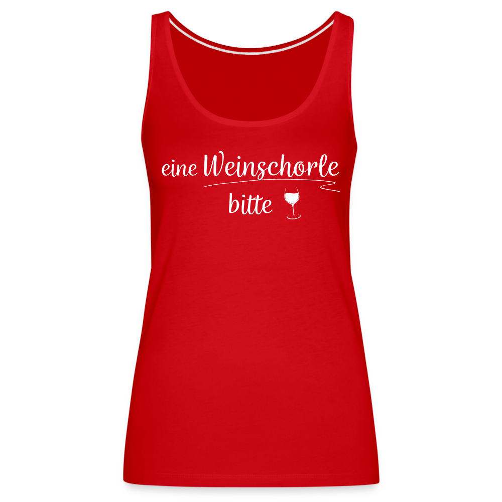 eine Weinschorle bitte - Frauen Tank Top - Rot