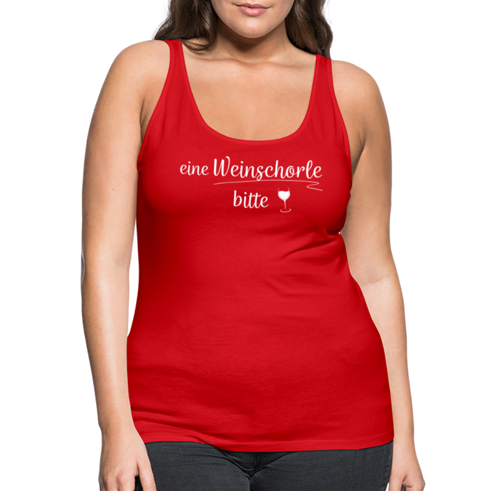 eine Weinschorle bitte - Frauen Tank Top - Rot