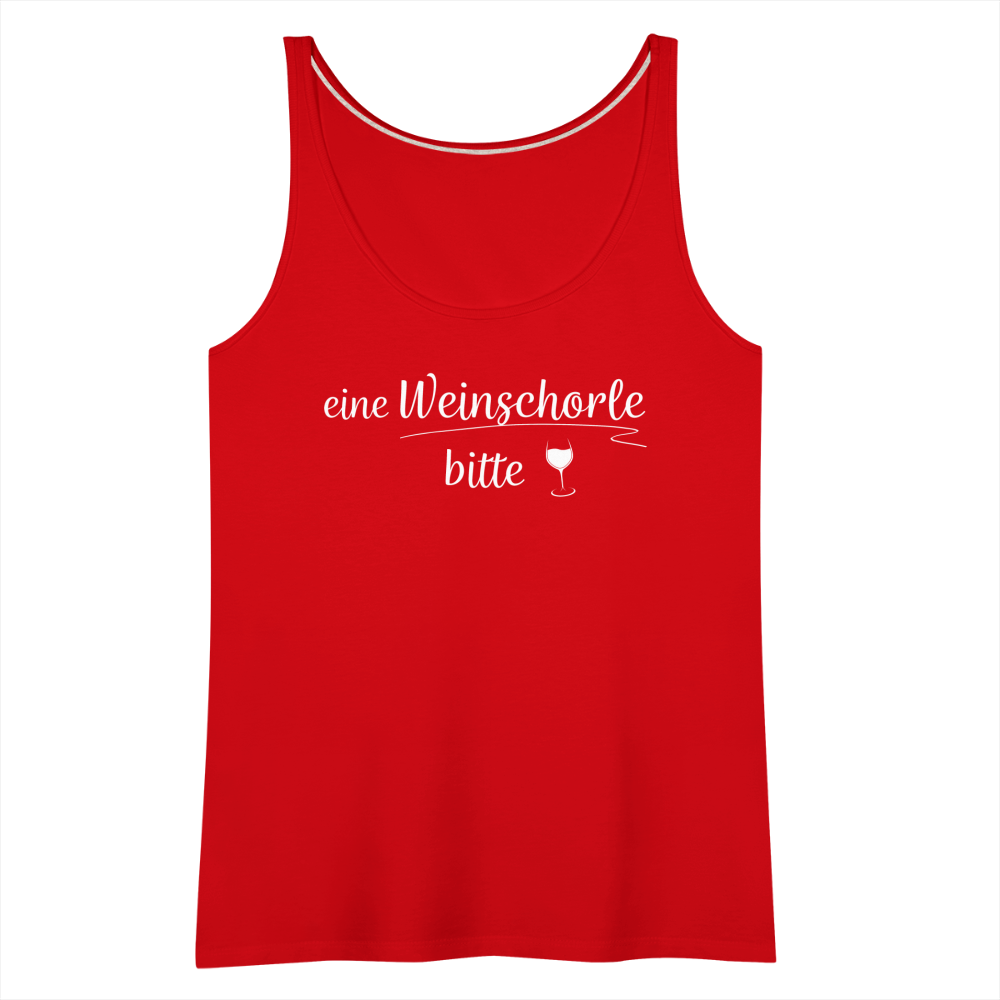 eine Weinschorle bitte - Frauen Tank Top - Rot