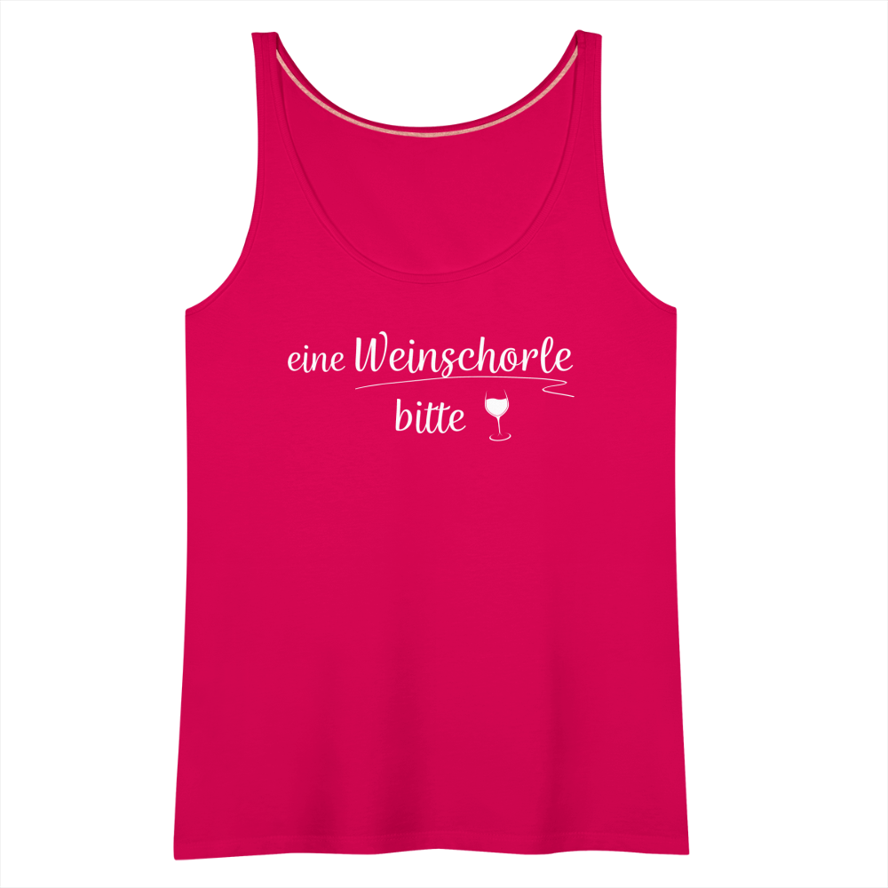 eine Weinschorle bitte - Frauen Tank Top - dunkles Pink