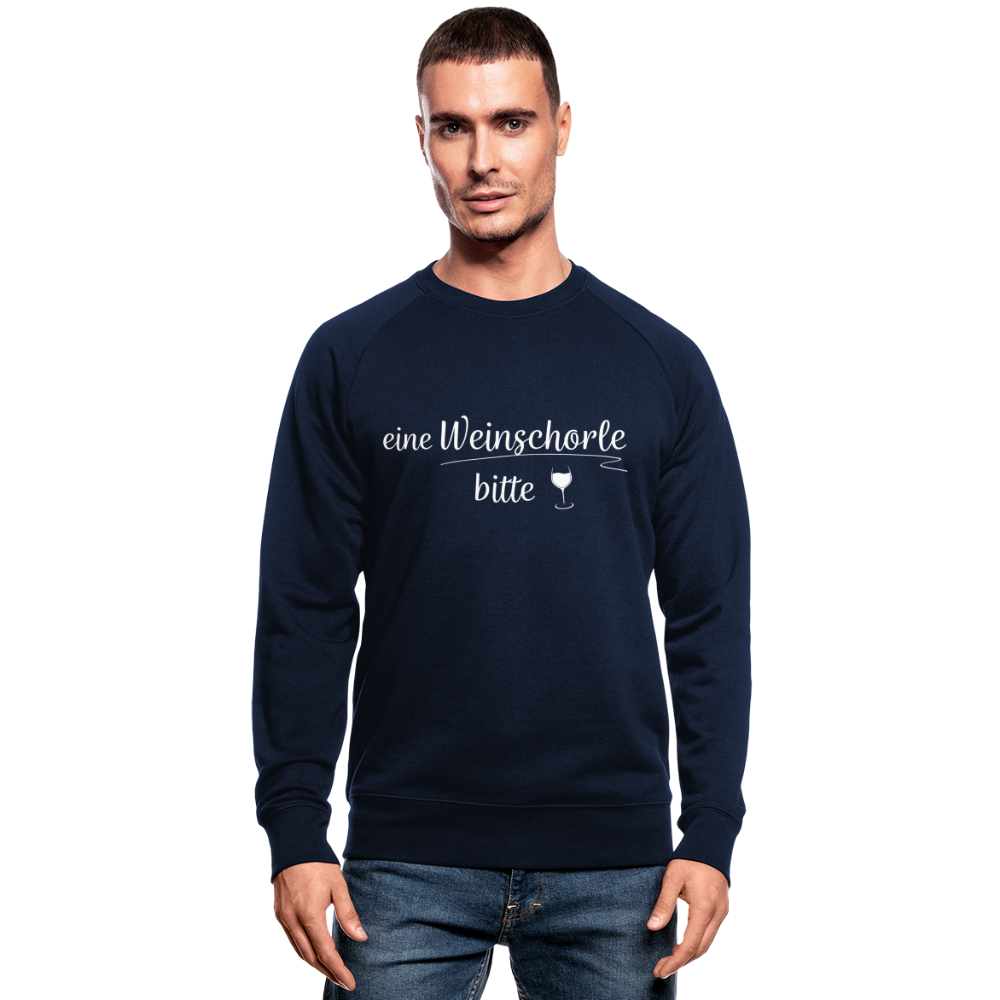 eine Weinschorle bitte - Männer Bio-Sweatshirt - Navy