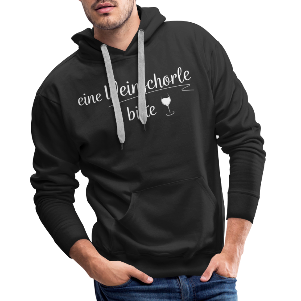 eine Weinschorle bitte - Männer Hoodie - Schwarz