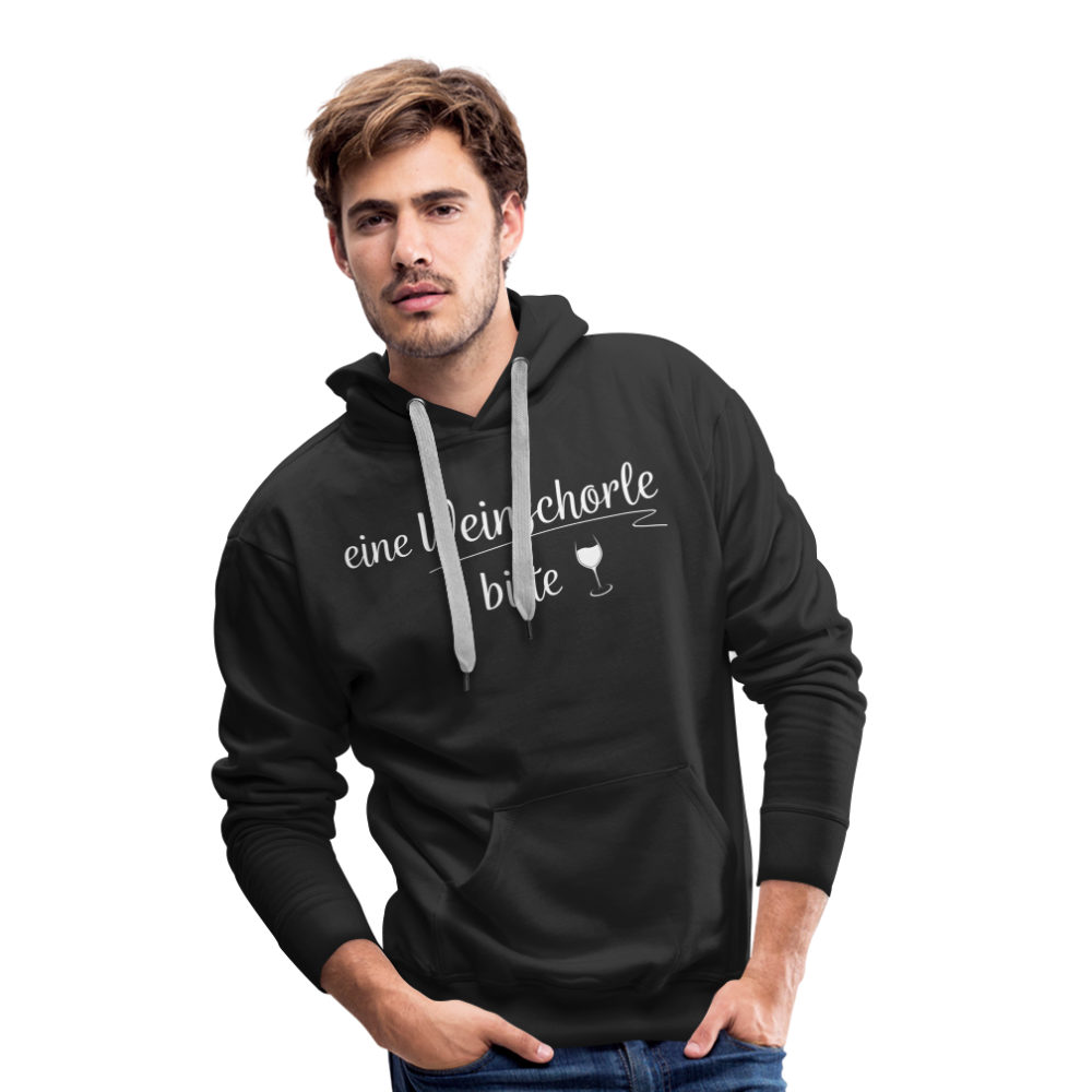 eine Weinschorle bitte - Männer Hoodie - Schwarz