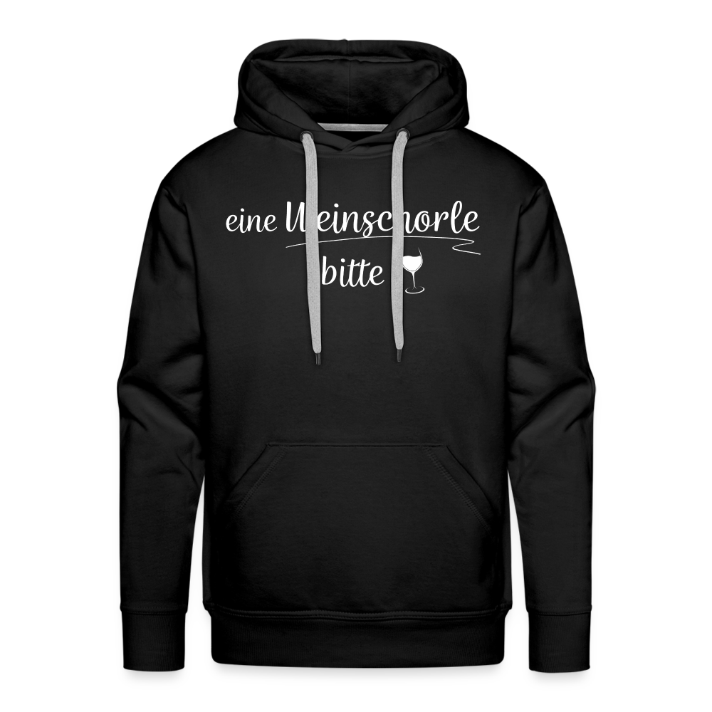 eine Weinschorle bitte - Männer Hoodie - Schwarz