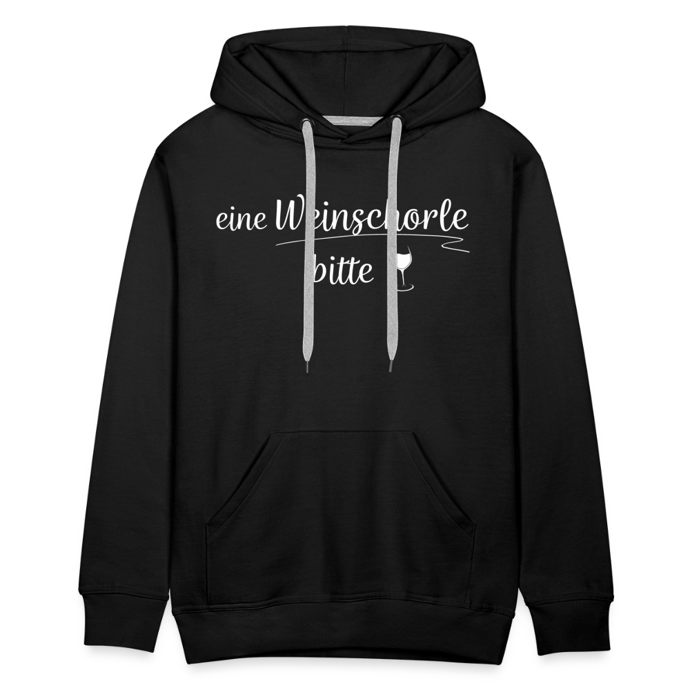 eine Weinschorle bitte - Männer Hoodie - Schwarz