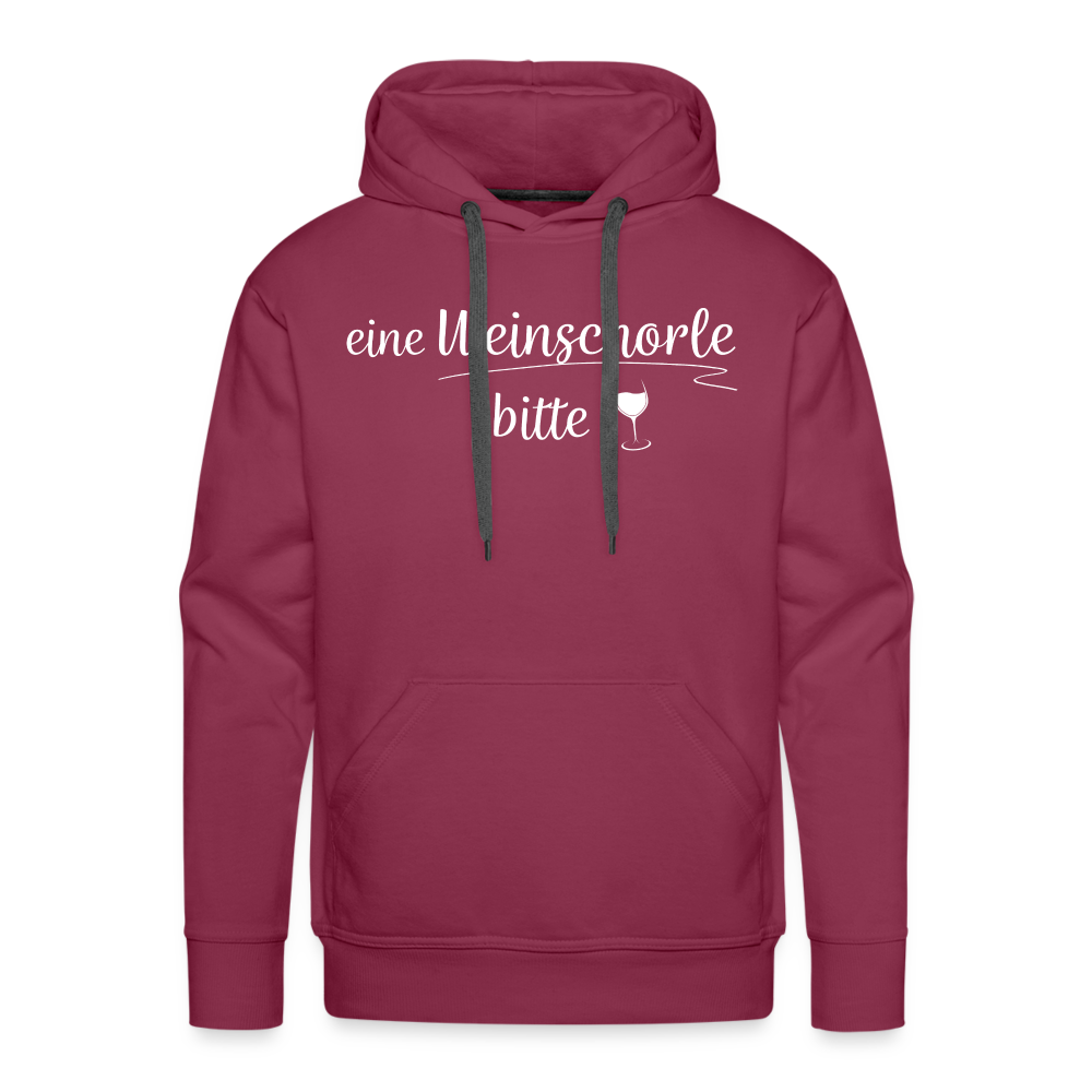 eine Weinschorle bitte - Männer Hoodie - Bordeaux