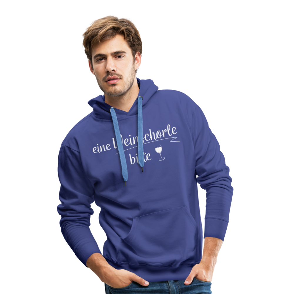 eine Weinschorle bitte - Männer Hoodie - Königsblau