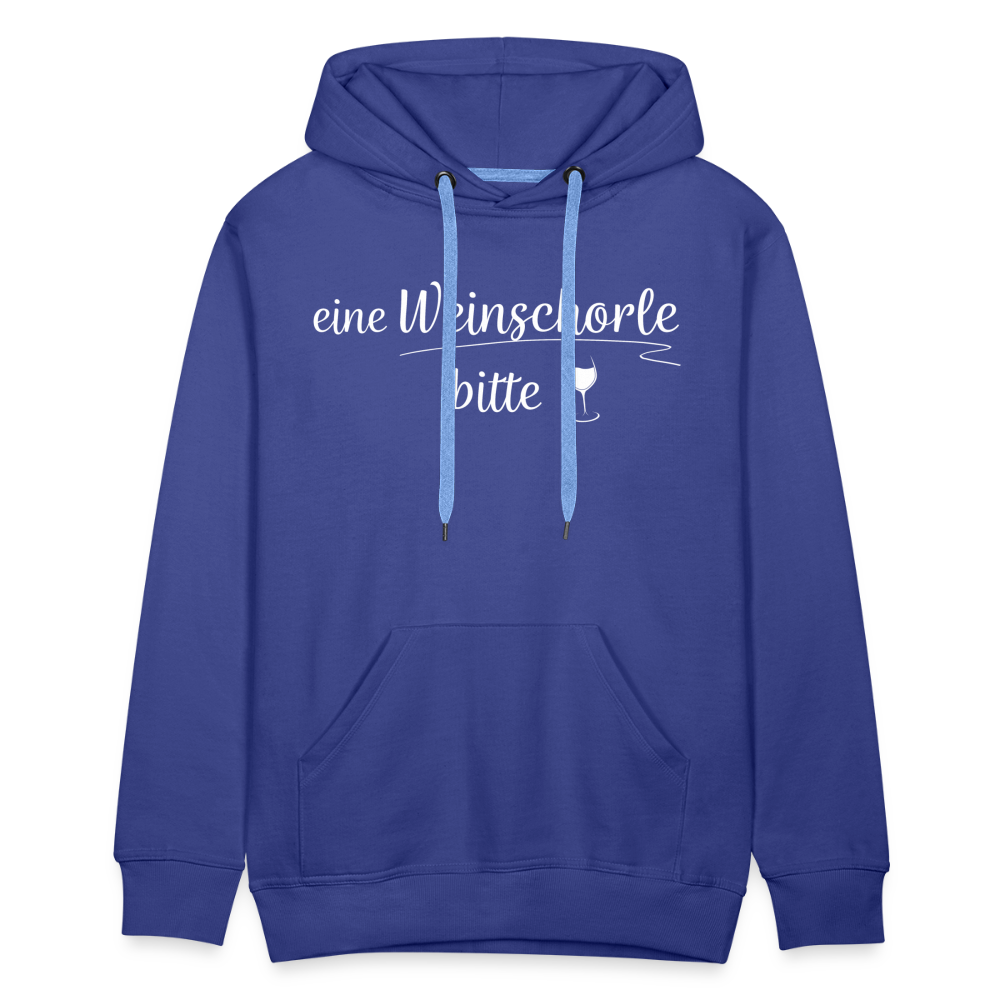 eine Weinschorle bitte - Männer Hoodie - Königsblau