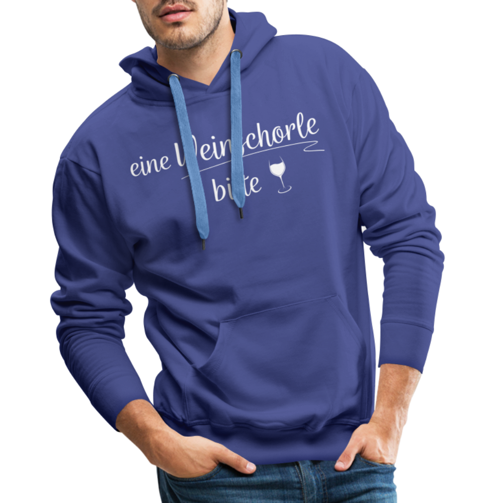 eine Weinschorle bitte - Männer Hoodie - Königsblau