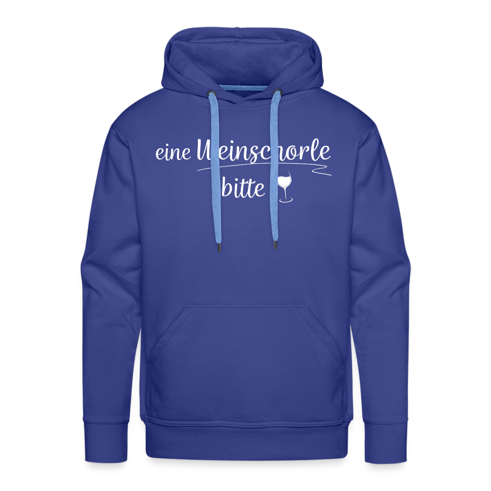 eine Weinschorle bitte - Männer Hoodie - Königsblau