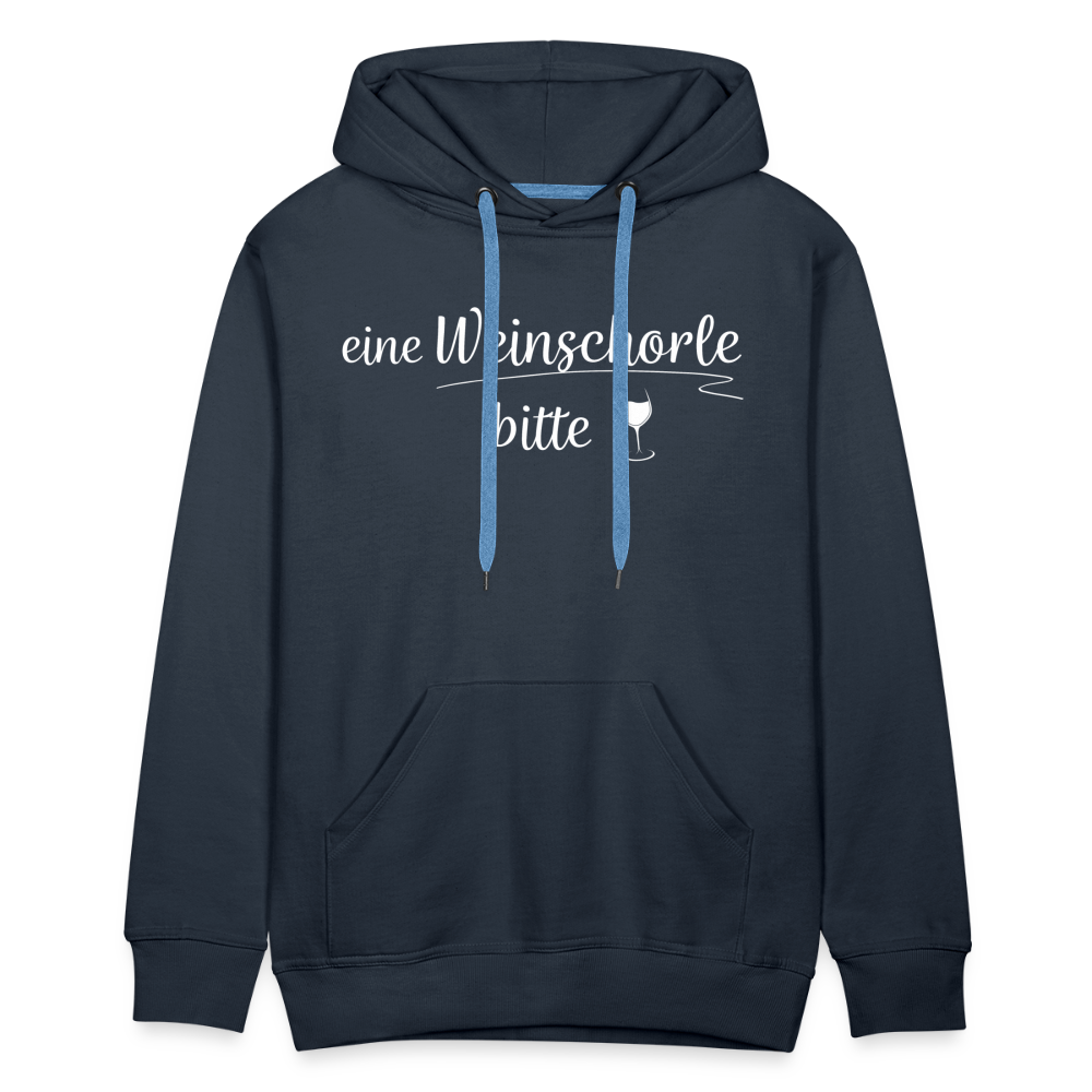 eine Weinschorle bitte - Männer Hoodie - Navy