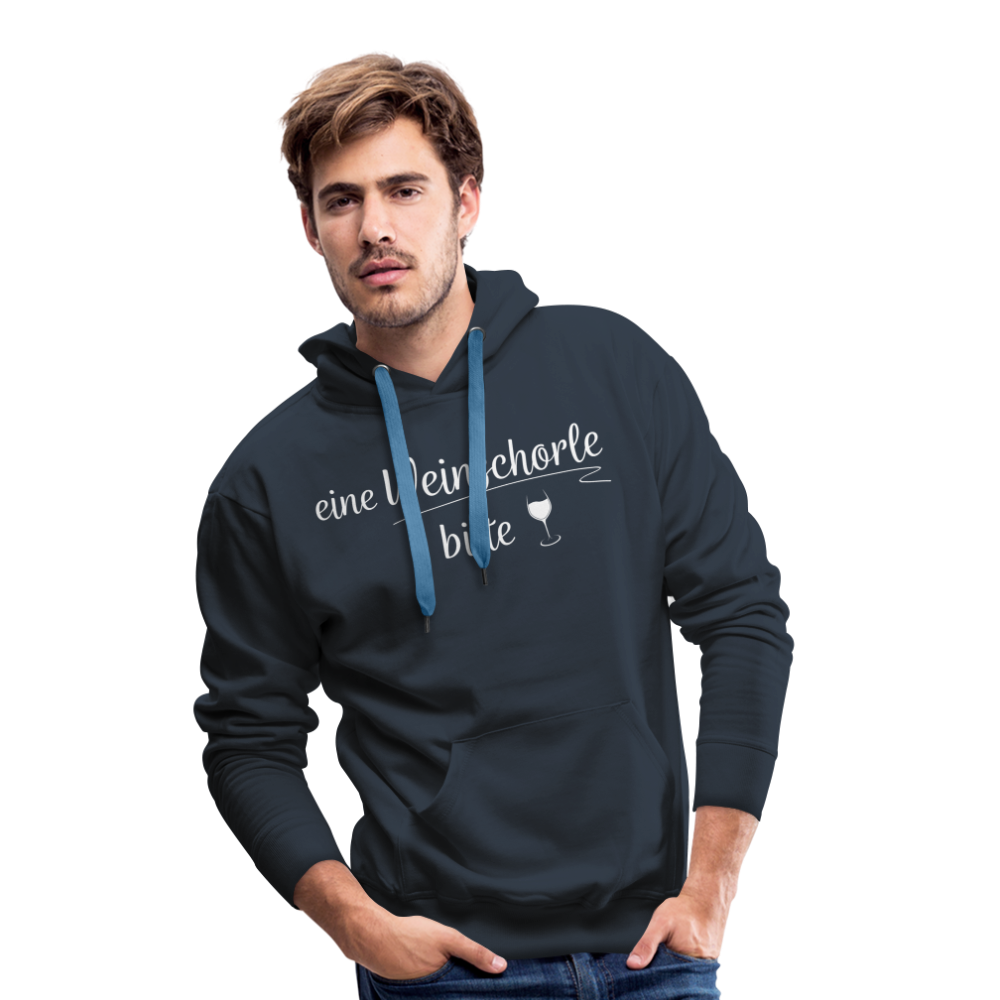 eine Weinschorle bitte - Männer Hoodie - Navy