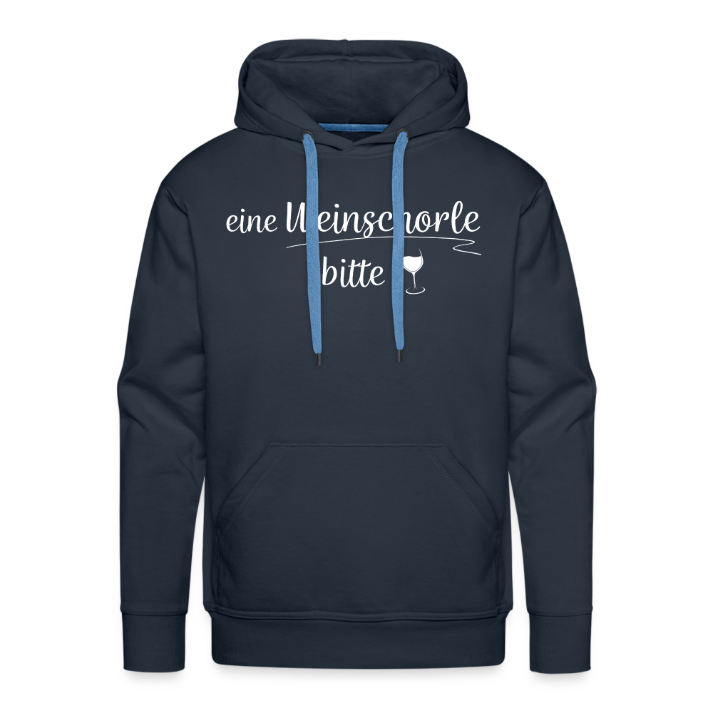 eine Weinschorle bitte - Männer Hoodie - Navy