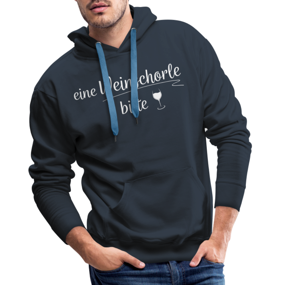 eine Weinschorle bitte - Männer Hoodie - Navy