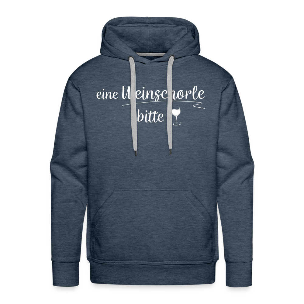 eine Weinschorle bitte - Männer Hoodie - Jeansblau