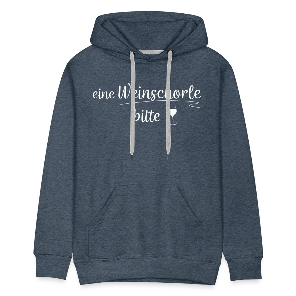 eine Weinschorle bitte - Männer Hoodie - Jeansblau