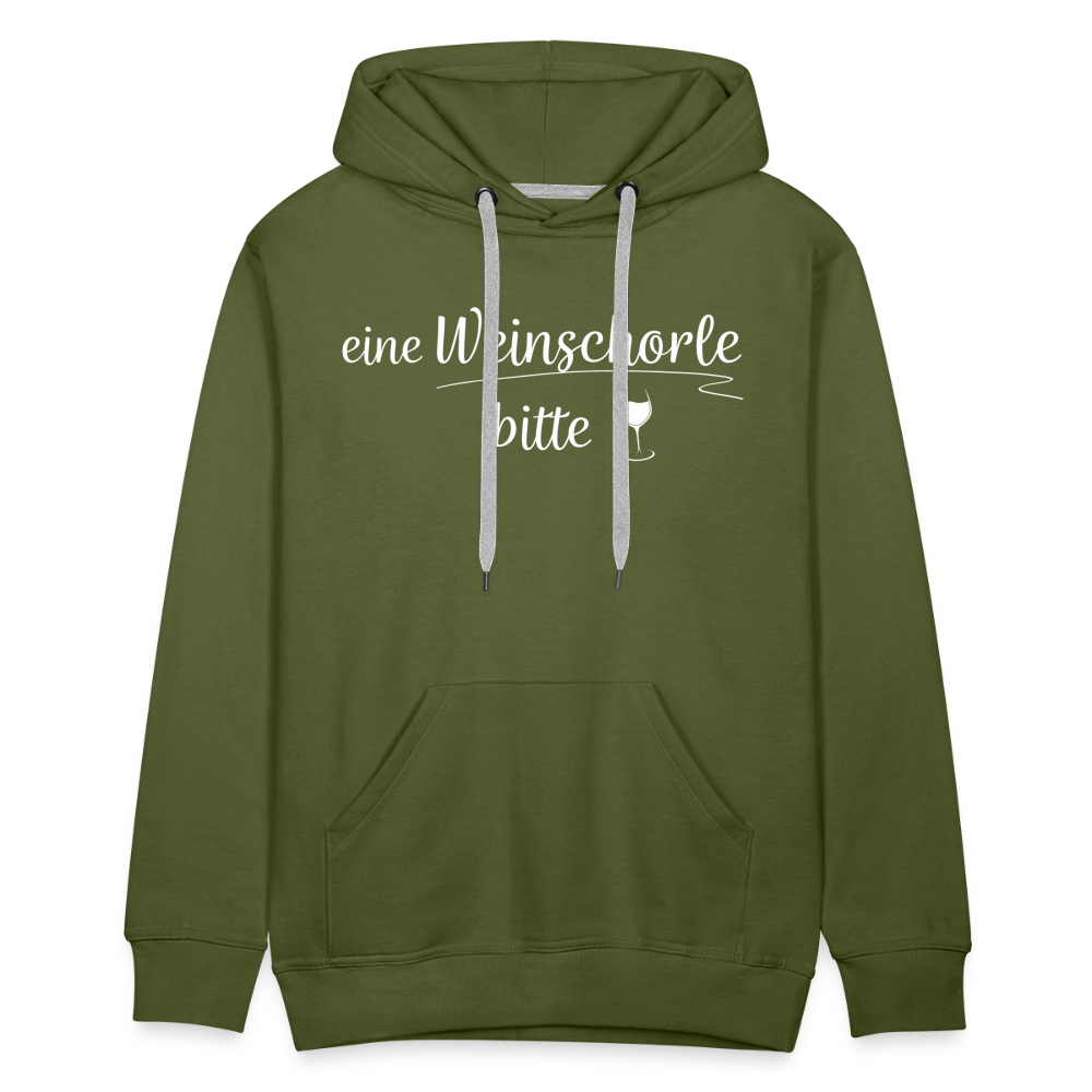 eine Weinschorle bitte - Männer Hoodie - Olivgrün