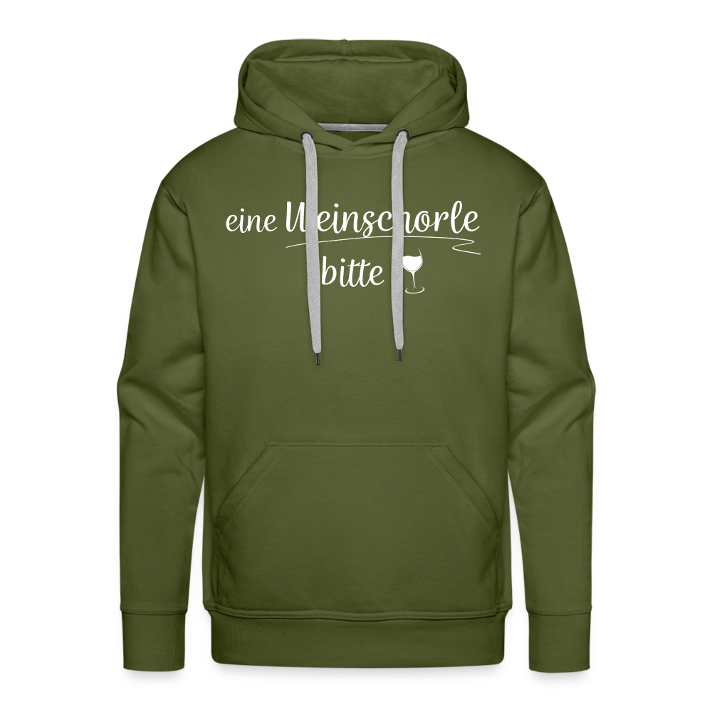 eine Weinschorle bitte - Männer Hoodie - Olivgrün