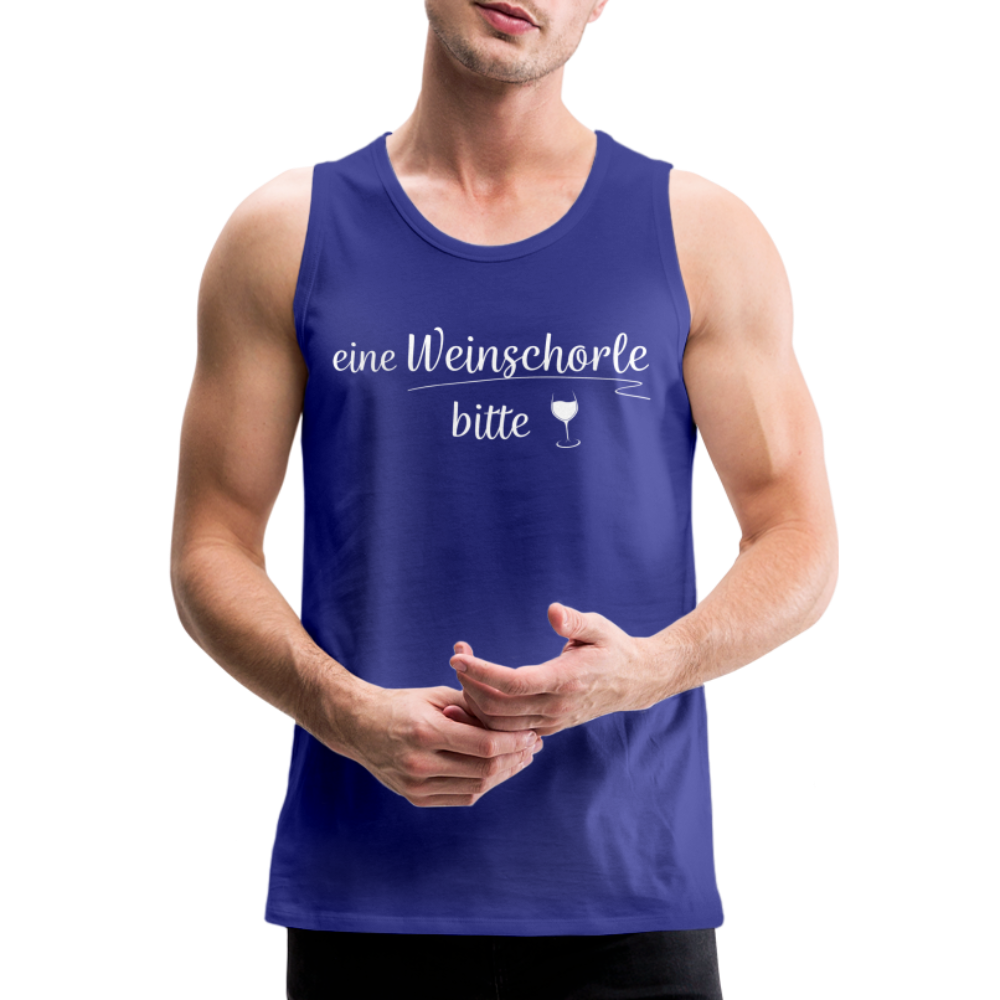 eine Weinschorle bitte - Männer Tank Top - Königsblau