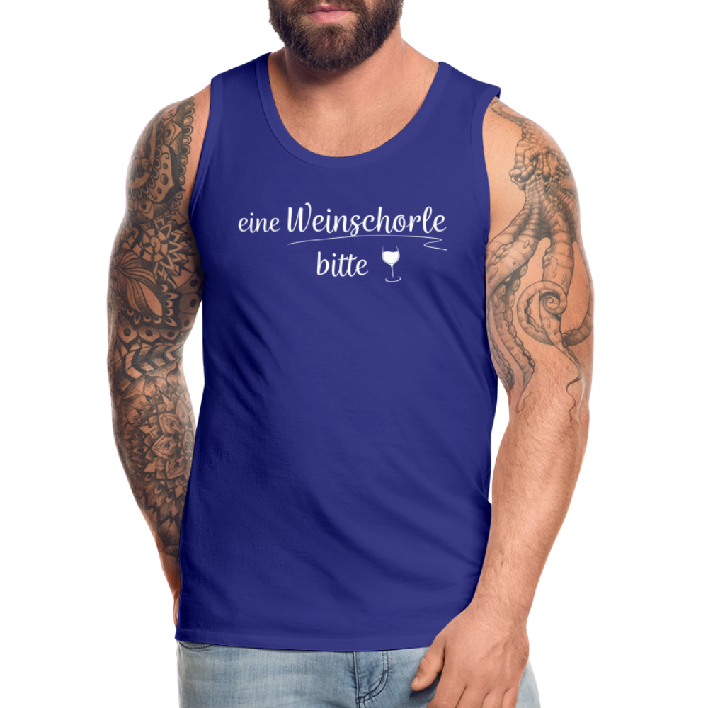 eine Weinschorle bitte - Männer Tank Top - Königsblau