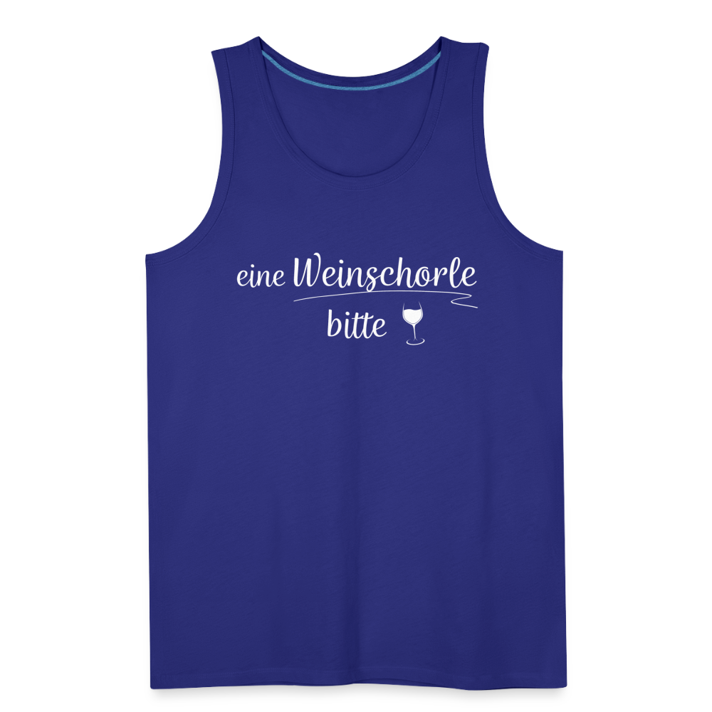 eine Weinschorle bitte - Männer Tank Top - Königsblau