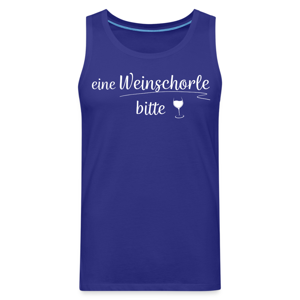 eine Weinschorle bitte - Männer Tank Top - Königsblau