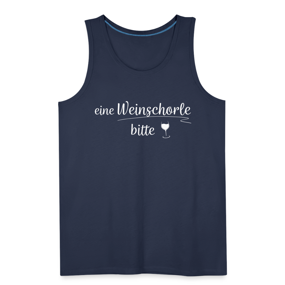 eine Weinschorle bitte - Männer Tank Top - Navy