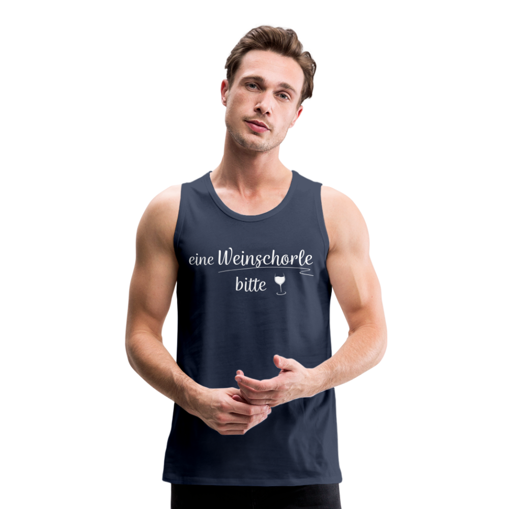 eine Weinschorle bitte - Männer Tank Top - Navy