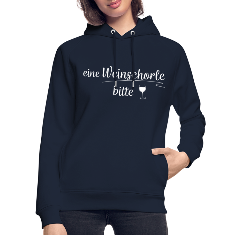 eine Weinschorle bitte - Unisex Bio-Hoodie - Navy