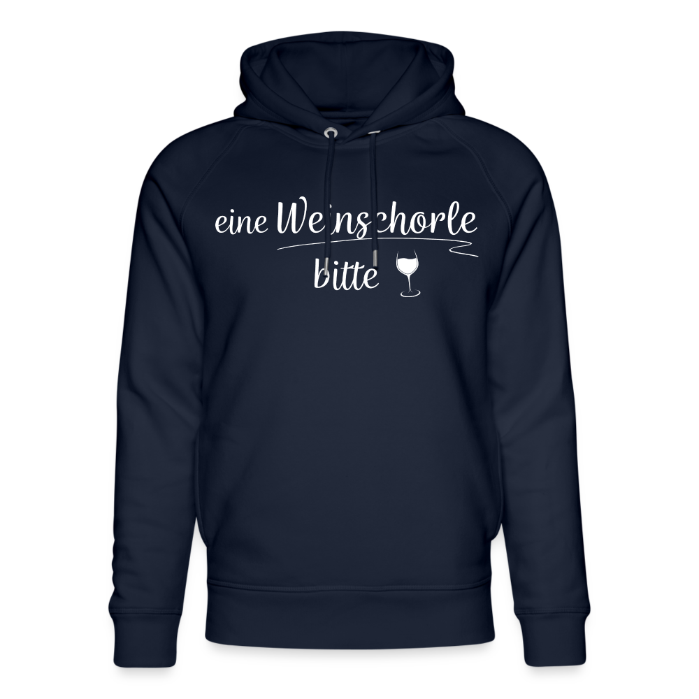 eine Weinschorle bitte - Unisex Bio-Hoodie - Navy