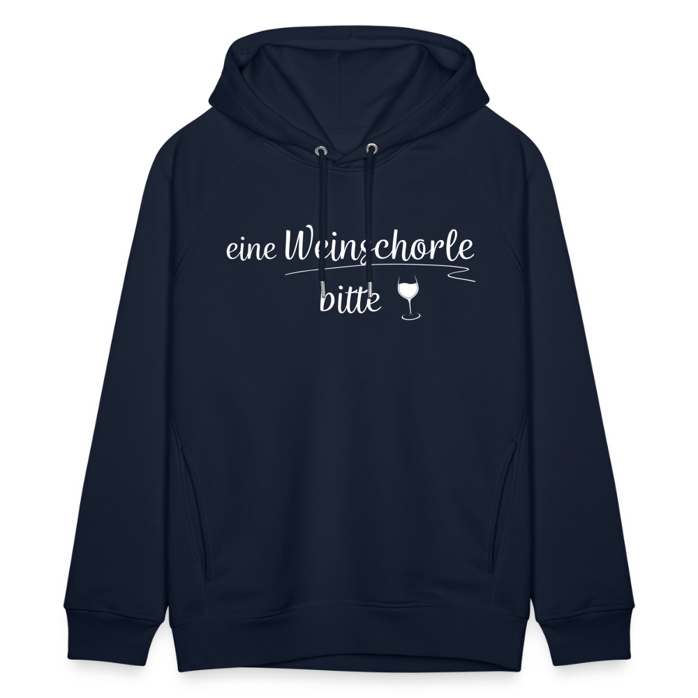 eine Weinschorle bitte - Unisex Bio-Hoodie - Navy