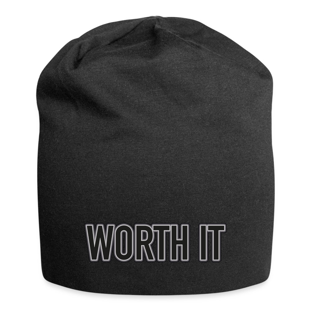 Worth it - Jersey-Beanie - Schwarz