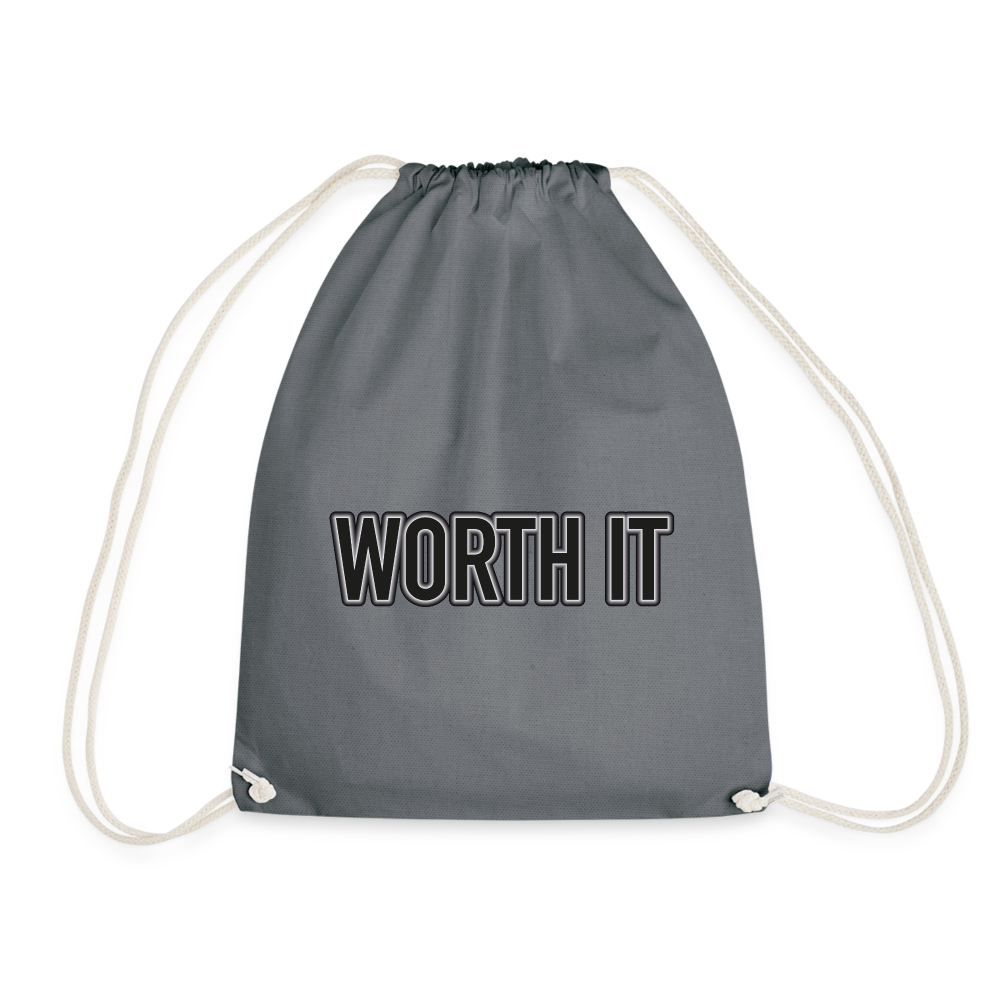 Worth it - Turnbeutel aus 100% Baumwolle - Grau