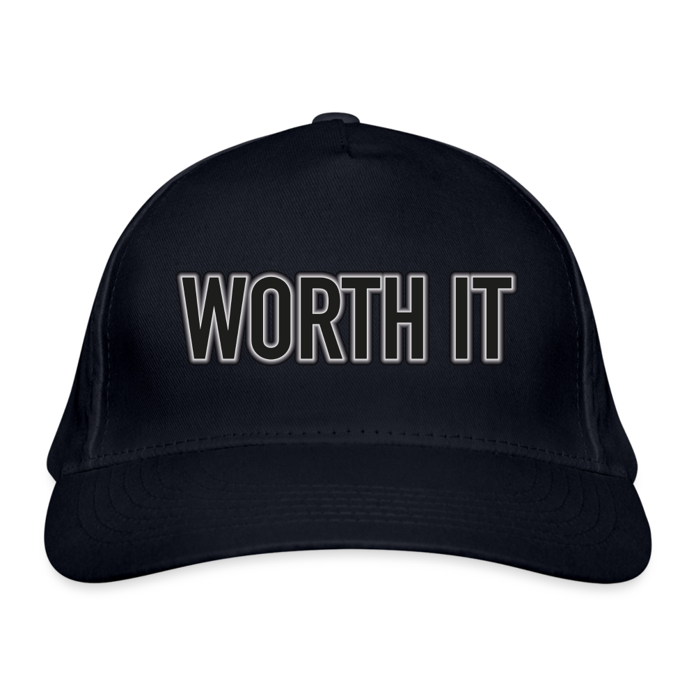 Worth it - Bio-Baseballkappe - Navy