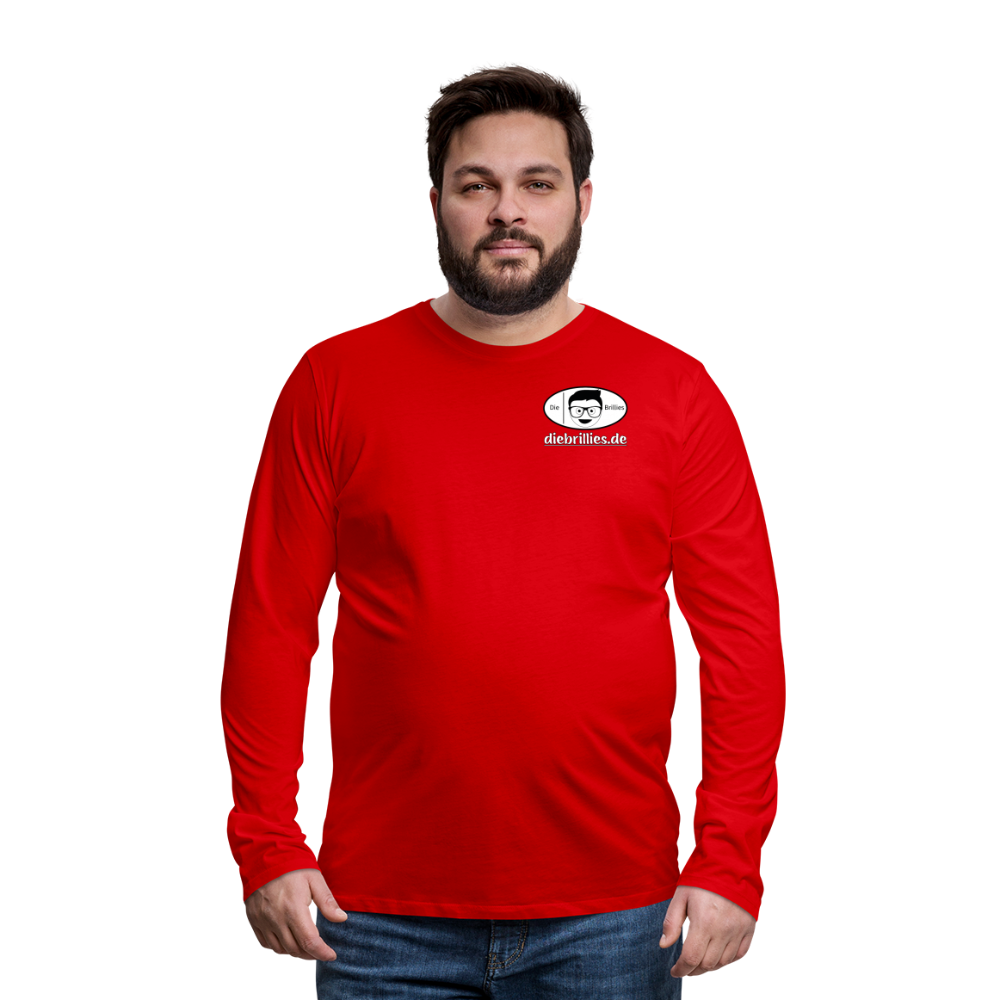 Die Brillies Fanedition - Männer Langarmshirt - Rot