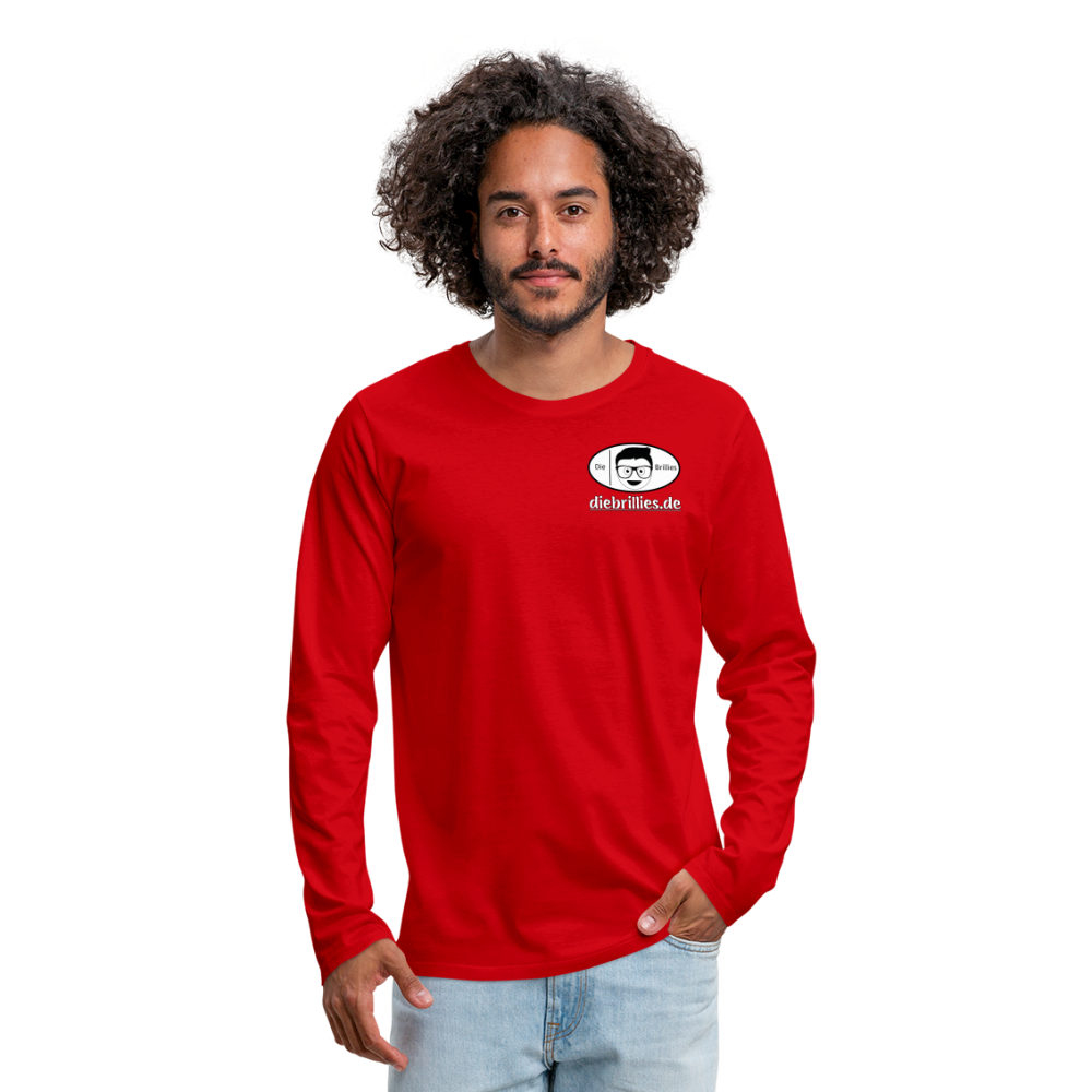 Die Brillies Fanedition - Männer Langarmshirt - Rot