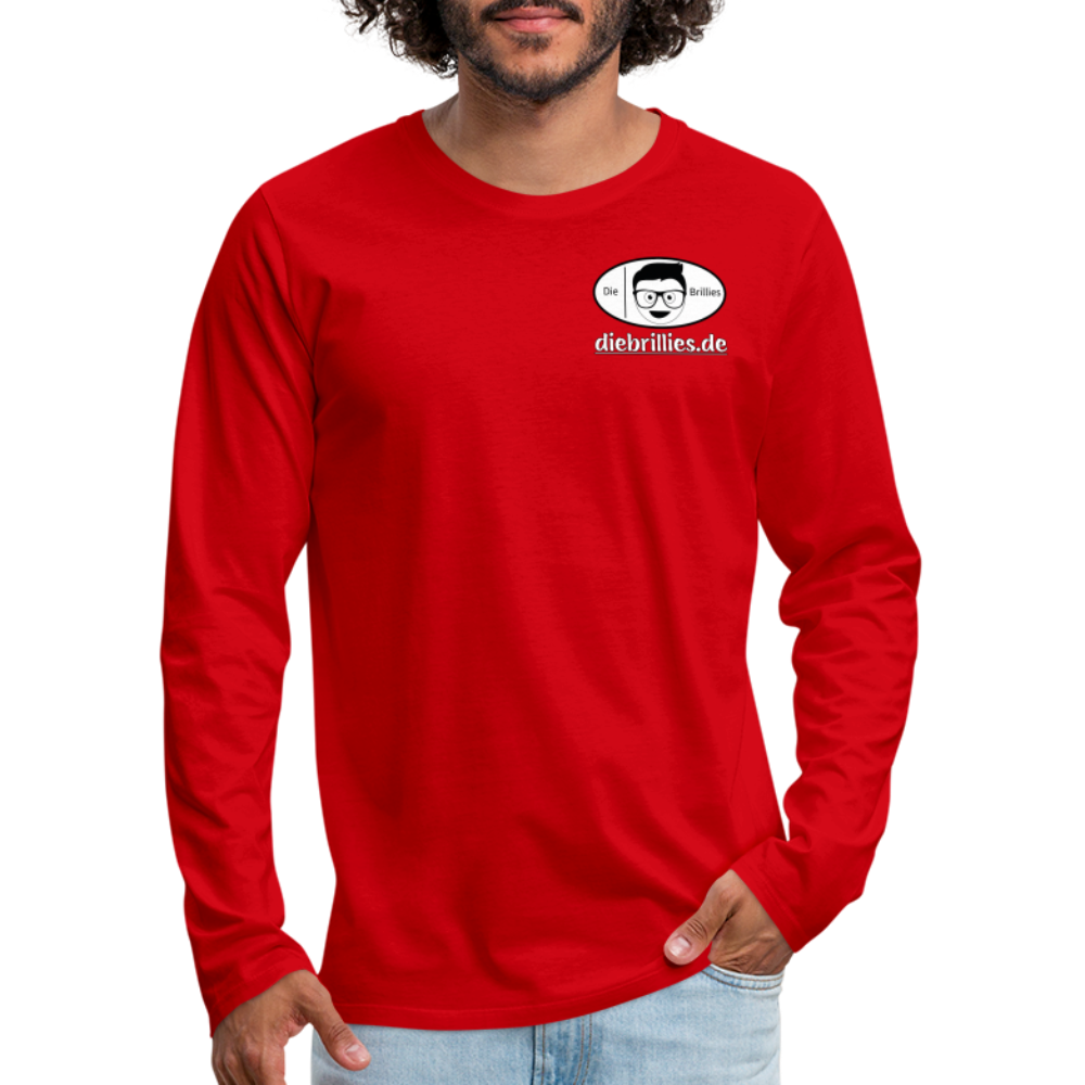 Die Brillies Fanedition - Männer Langarmshirt - Rot