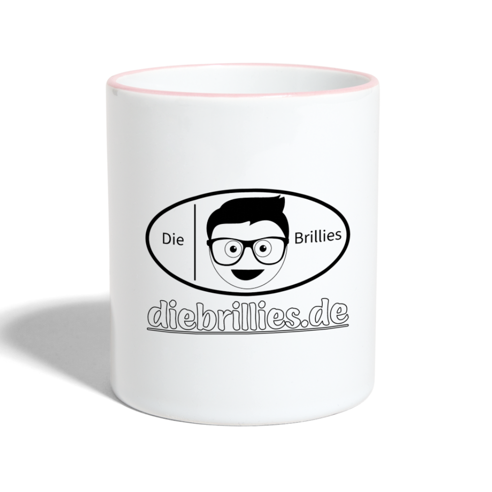 Die Brillies Fanedition - Tasse zweifarbig 325 ml - Weiß/Pink