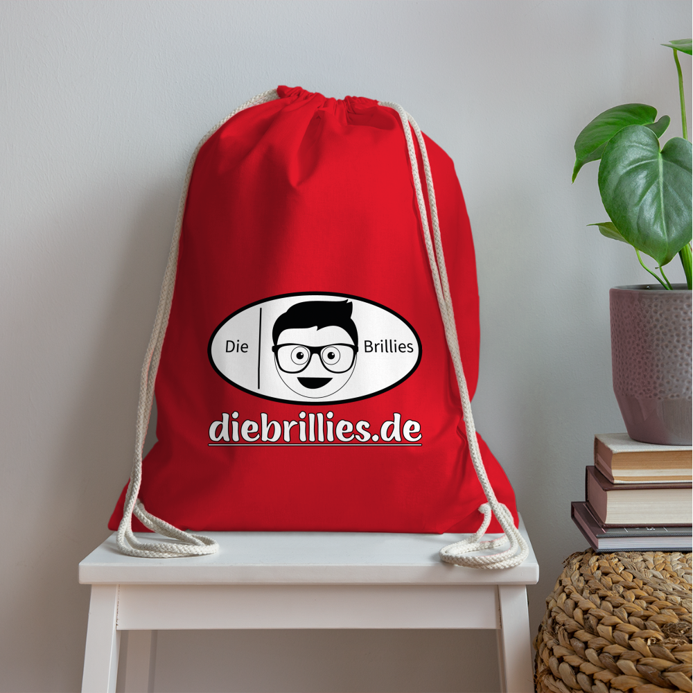 Die Brillies Fanedition - Turnbeutel aus 100% Baumwolle - Rot