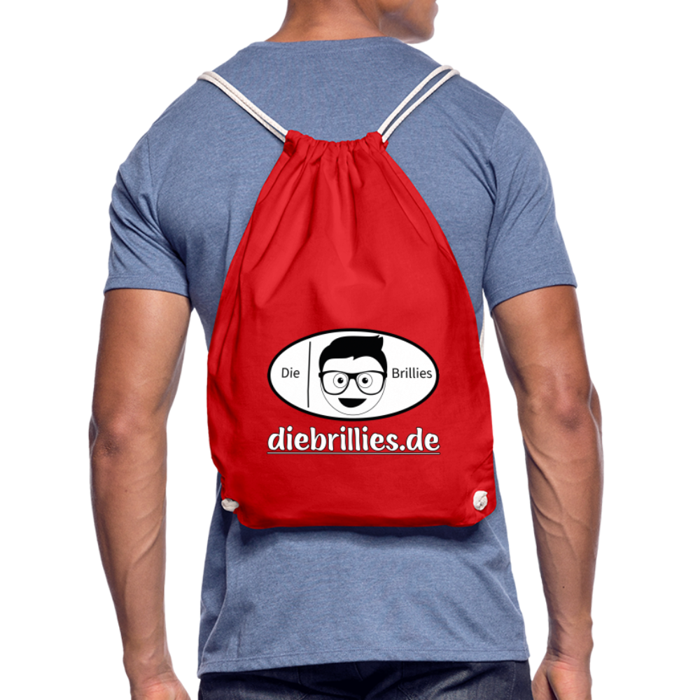 Die Brillies Fanedition - Turnbeutel aus 100% Baumwolle - Rot