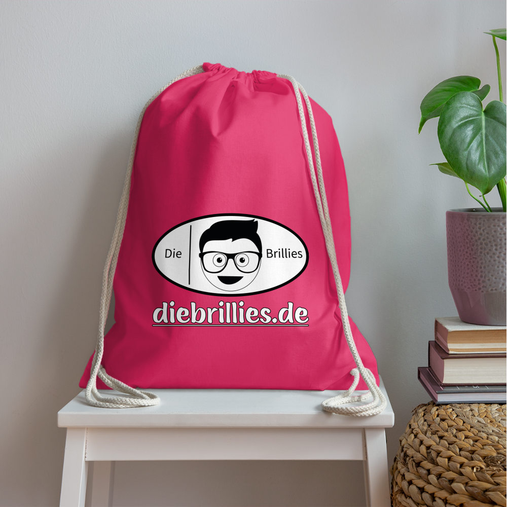 Die Brillies Fanedition - Turnbeutel aus 100% Baumwolle - Fuchsia